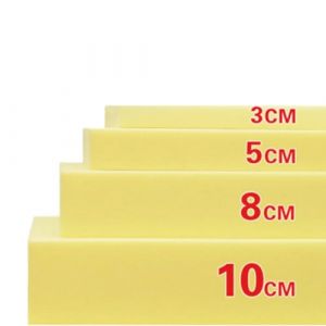 Yuly Rembourrage en Mousse carrée,Mousse 35D Haute Densité,Épaisseur 3cm/5cm/8cm/10cm,Jaune Mousse d'Ameublement de Rechange pour Coussin de Canapé,Bancs,Chaises,Matelas,Camping-Cars (10cm-50x50cm) (yunlai, neuf)