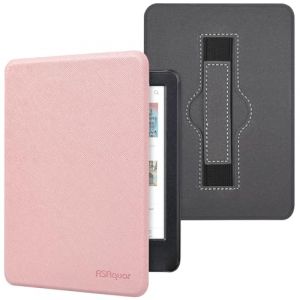 RSAquar &Eacute;tui en Tissu pour Kobo Clara Colour | BW | 2E, Tolino Shine Colour/Shine 5/4 avec Dragonne, Housse de Protection avec Fonction Veille/R&eacute;veil Automatique, Or Rose (RSAquar-FR, neuf)