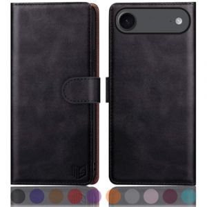 SUANPOT Etui Coque pour iPhone Air 6.5" [RFID Blocage] [Magn&eacute;tique Protection] Fentes pour Cartes Protection Etui Housse Premium en Cuir PU pour Apple iPhone 17 Air Portefeuille Le Noir (STAVROLINE TRADING COMPANY SINGLE MEMBER P.C., neuf)