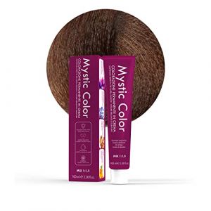 Mystic Color, Coloration Cheveux, Formule Enrichie en Huile d'Argan et Calendula, Crème Colorante Permanente Longue Durée, Blond Cacao 7.7, 100 ml (Capello Point - Professional Beauty Milano, neuf)