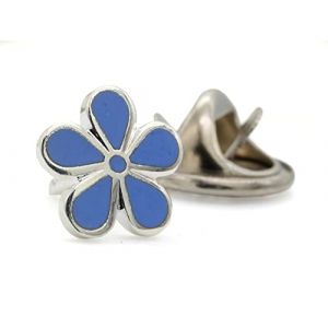 Victoria Regalia Pin's maçonnique en émail myosotis en argent, Medium, Métal, Medium, Métal (Victoria Regalia Ltd, neuf)