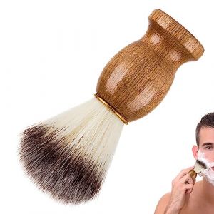Ncheli Rasage Brush,blaireau 100% pur blaireau Brosse Blaireau de Rasage Brosse de Rasage Pratique Purs avec Manche en Bois (Ncheli, neuf)