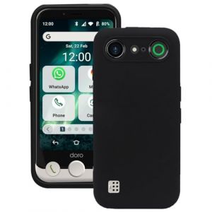 KUSINHOKA Coque pour Doro Aurora A10, Souple Silicone [Antichoc] &Eacute;tui de Protection, Anti-Rayures TPU Case Housse pour Doro Aurora A10 - Noir (DIMANY, neuf)