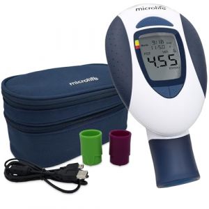 Microlife Pf-100 Débitmètre de pointe pour mesure du flux expiratoire Pef et Fev1 des patients asthmatiques (SUPER JA, neuf)