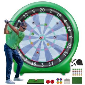 Ballon Gonflable de Football Dart Board,Planche de fléchettes géante Gonflable,Fléchettes de Golf Jouer aux fléchettes,Lancer des fléchettes Jeux avec Pompe, Jeu de tir de Dart Board géant (chunshengwu, neuf)