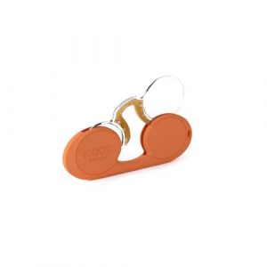 NOOZ Optics Ovale - Lunettes de lecture sans branches pour homme et femme - Etui très compact. Un indispensable pour tout presbytes. 6 couleurs / 5 Corrections, Orange, 3 (NOOZ, neuf)