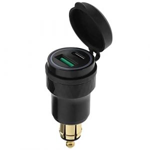 EMSea Adaptateur de Chargeur USB de Prise DIN de Moto Remplacement Compatible avec BMW Moto de Style Européen Compatible avec Ducati Prise d'adaptateur USB de Moto (EMC_Store, neuf)