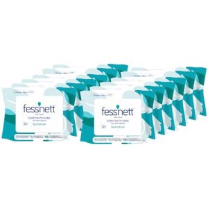 Fess'nett - Papier Toilette Humidifié - Sensitive - 50 Pièces - Hygiène et Confort - Ultra Doux et Résistant - Parfait pour Peaux Sensibles - Usage Facile - Lot de 12 (MyHomeBoutique, neuf)