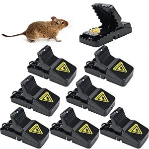 8 PCS Pi&egrave;ge &agrave; Souris, Professionnel Pi&egrave;ge &agrave; Coup R&eacute;utilisable Pi&egrave;ge a Rat Tapette&agrave; Souris avec R&eacute;cipient d'App&acirc;t Amovible, Tapette Souris Haute Sensibilit&eacute; Int&eacute;rieur & Ext&eacute;rieu (TW1TGOFT Eu, neuf)