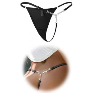 ohmydear String Sexy Tanga Femmes Chic Slip Grandes Taille String Ficelle pour Femmes Doux Bikini Mesh Lingerie Tenue Sexy G-String sous-vêtements (OHMYDEAR, neuf)