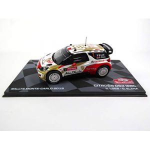 Eaglemoss Citroën DS3 WRC 2013 Winner Monte-Carlo Loeb 1/43 Voiture Miniature de Collection WRC Blanc Plastique (Jumajo, neuf)