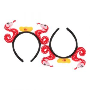 Beaupretty 2 Pièces Bandeau en peluche serpent costume de bandeau pour femme bandeaux pour femmes larges bandeau serpent déguisement serpent bandeau déguisement bandeau bandeau Plastique (lorianca, neuf)