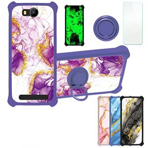 Aroepurt Coque pour Logicom Le Wave Coque Compatible avec Logicom Le Wave Coque &Eacute;tui [avec Tremp&eacute; 9H Protection D'&eacute;cran] Case Support de Bague PC + Silicone JSZ-ZDL (Huayijie-eu, neuf)
