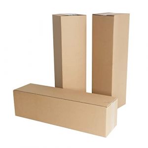 PACK4YA 480×130×130 mm Boîtes en carton ondulé Petites boîtes postales pour l'envoi de colis Carton d'expédition pour petites entreprises, stockage ou emballage cadeau (10 pièces) (PACK 4 YA, neuf)