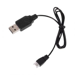 Ronyme Câble de chargement USB 3.7V, câble de chargement pour télécommande, accessoires de chargeur UAV, connecteur pour Drone RC, hélicoptère, Port USB 3.7 V (praskueu, neuf)