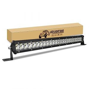 RIGIDON Barre LED 50cm 20 Pouces 144W 12V 24V Spot Projecteur Feux Phare de Travail, Étanche Barre Lumineuse pour 4x4 Offroad Camion Tracteur Voiture Véhicules Atvs Utvs (JIANDAO, neuf)