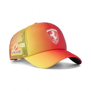 PUMA Scuderia Ferrari F1 Casquette Édition Spéciale Lewis Hamilton GP de Grande-Bretagne 2025 – Dégradé Rouge – Taille Unique (Vantage97, neuf)