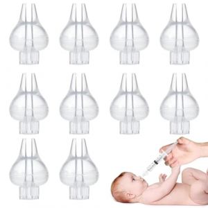 RAXLUPO Lot de 10 Embout Seringue Nasale Bebe Remplacement Embout Mouche Bebe en Silicone pour Seringue Lavage de Nez Bebe (WANG  QIANSHENG DE DIAN, neuf)