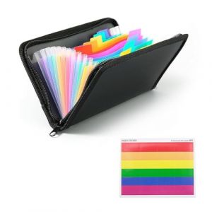 JYNXOR Trieur &agrave; Compartiments Pour a6, Trieur &agrave; Ch&egrave;que a6/b6 Avec &Eacute;ttiquettes, Trieur Enveloppe Budget, Petit Classeur a6 Avec 13 Compartiments, a6 Porte-Documents Pour Ch&egrave;ques Factures Re&ccedil;us Billets (SHOPSCAPE INK, neuf)