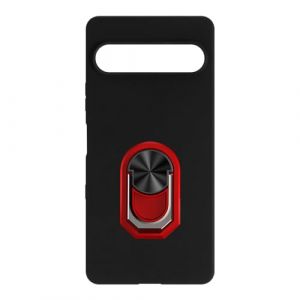 UOGNADGD Coque Flexible + Support &agrave; Anneau Compatible avec Sony Xperia 10 VII Housse Antichoc pour T&eacute;l&eacute;phone avec Support Magn&eacute;tique Style M&eacute;ca (Noir + Rouge) (DINGDANGG, neuf)