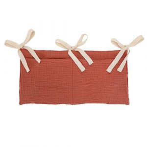 Sac de Rangement Suspendu pour Lit de B&eacute;b&eacute;, Organisateur De Lit B&eacute;b&eacute; Suspendu Organiseur de Berceau pour B&eacute;b&eacute; Sangles R&eacute;glable Sac De Rangement De Chevet pour Couches, Jouets, V&ecirc;tements (Haptre, neuf)