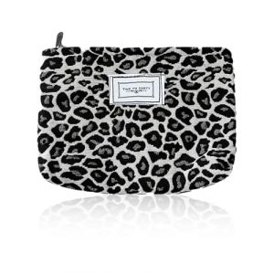 MYGLOAR Trousse de toilette léopard rose pour femme, grande capacité, trousse de toilette en toile, sac à main pour femme, trousse de toilette de voyage, trousse de toilette, accessoires (GAO JIA  DE  DIAN, neuf)