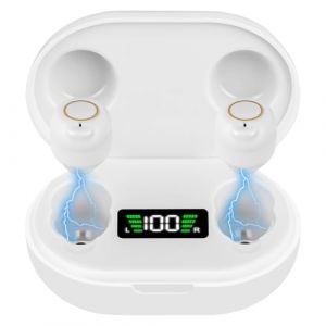 Aolso Amplificateur De Son Rechargeable, 1 Paire style conduit auditif Amplificateur de son personnel intelligent, Avec Portable Bo&icirc;tier De Chargement(blanche) (YIJIABAI, neuf)