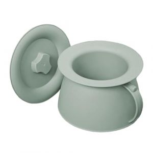 Pot de chambre avec couvercle, 1.5L Urinoir Avec Couvercle Et Poign&eacute;e, portable chevet crachage, Portable Urinoir pour la voiture camping &agrave; domicile (detwestip, neuf)