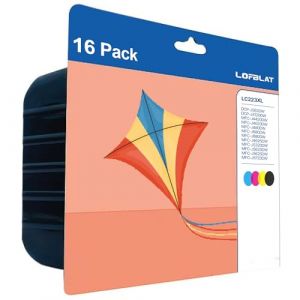 LC223XL Lot de 16 Cartouches d'encre compatibles avec Brother LC223 XL LC221 pour Brother MFC J5320DW J4420DW J4620DW J480DW J5620DW J5720DW J680DW J4625DW J880DW J5625DW DCP J4120DW (tenghangmaoyi, neuf)