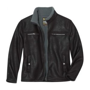 ATLAS FOR MEN - Blouson Aviateur Suédine Fourré Sherpa - XL (Atlas For Men, neuf)