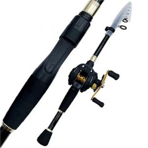 ZWCSHUU Canne &agrave; p&ecirc;che Casting Combo Canne t&eacute;lescopique en Carbone et Moulinet Baitcasting Kit de Canne &agrave; p&ecirc;che de Voyage Portable Poids d'app&acirc;t 10-30g Kit Complet Canne &agrave; P&ecirc;che(1.8M,Color1) (W6CHAO, neuf)