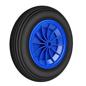Forever Speed PU Rad 3.50-8 Roue en caoutchouc pour pneus de brouette universel 80 kg Charge maximale 356 x 80 mm, 1 PCS (miafamily, neuf)