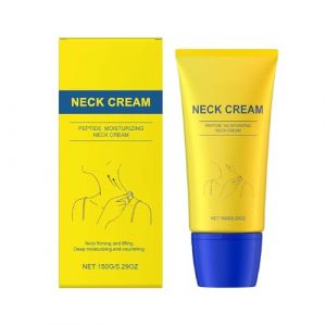 Crème raffermissante pour le cou, crème raffermissante pour le cou avec rouleau, crèmes nourrissantes et hydratantes pour le cou, crème hydratante anti-âge pour les rides et le double (1PCS) (henanshenglishangmaoyouxiangongsi, neuf)