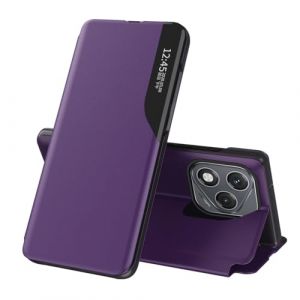 SIYOPINPFY Coque pour Honor 400 Lite 5G (6.7") Etui, Étui Fenêtres Transparentes intelligentes + Étui à Rabat Cuir PU Housse de Protection Antichoc Coque pour Honor 400 Lite 5G Violet QHC (SIYOPINPFY, neuf)