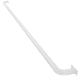 Main courante de rampe d'escalier blanche &ndash; Kit complet. Main courante de s&eacute;curit&eacute; pour rampe d'escalier en fer forg&eacute; - Barre d'appui ext&eacute;rieure 60 cm 80 cm 100 cm 150 cm 2 m 3 m ( Size : 90cm ) (LUCK BAOHUI EU, neuf)