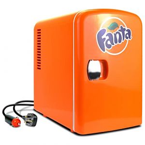 Koolatron Mini réfrigérateur pour chambres à coucher 4 L Petit réfrigérateur 6 canettes Réfrigérateur de table Mini réfrigérateurs silencieux pour (Orange) (Koolatron International LTD, neuf)