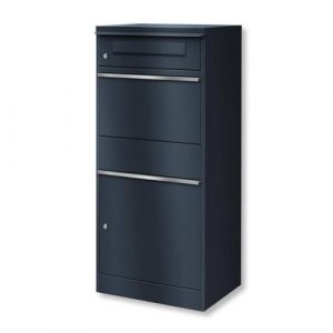 Metzler boîte à Colis avec boîte aux Lettres – Robuste et Inoxydable – boîte Postale extérieure XXL, RAL 7016 Anthracite Mat avec Serrure cylindrique – Modèle Bispo (Metzler GmbH, neuf)