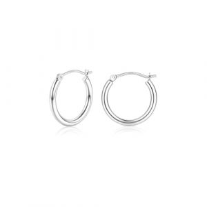 Chriscoco Boucles d'oreilles Femme Argent 925 Hypoallerg&eacute;nique Creoles Argent Femme Creoles Plaqu&eacute; Or 14K Boucle d'oreille Cr&eacute;oles 15/20/25/30/40/50/60/70MM (TOIMOI JEWELRY, neuf)