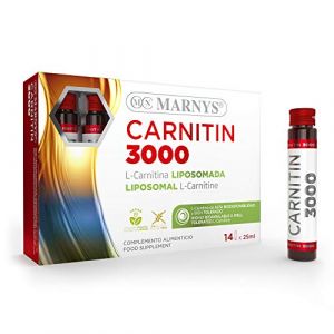MARNYS CARNITIN 3000 liposomada 14viales &ndash; se dose pr&eacute;cis&eacute;ment selon la quantit&eacute; recommand&eacute;e, suppl&eacute;ment liquide &agrave; dosage souple, contenance 3000 l et est con&ccedil;u pour offrir un grand confort d&rsquo;utilisat (Parafarmaciasolucar, neuf)