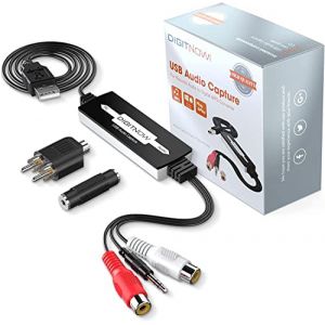 DIGITNOW Carte de Capture Audio USB pour Cassette Vinyle vers convertisseur MP3 num&eacute;rique, Compatible Mac et Windows 10/8.1/8/7/Vista/XP (TECH COVER SRL, neuf)