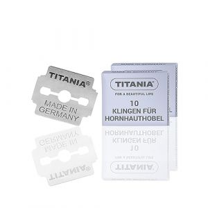 Titania Cuchillas de recambio para garlopa, a Skin tarjeta, 1er Pack (1 x 18 g) (TITANIA Shop, neuf)