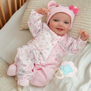 BABESIDE Poup&eacute;es Reborn 20 Pouces R&eacute;alistes Nouveau-n&eacute; Fille Corps en Tissu Doux Real Life Lifelike Poupee Jouets Ressemble &agrave; Un Vrai B&eacute;b&eacute; (SIDE-baby, neuf)