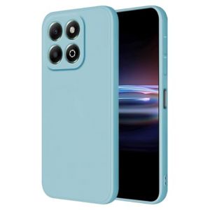 HONLEN Coque pour Honor 200 Smart/Honor X7C / Honor X6B 5G Protection &Eacute;tui, (6.8" inches) Liquide TPU Silicone Case Anti Rayures Ultra Mince Souple Cover en Silicone Bleu Clair (HONLEN, neuf)
