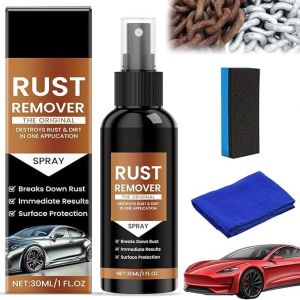 Spray Antirouille, Convertisseur De Rouille, Anti Rouille Metal, Antirouille, Dissolvant de Rouille pour M&eacute;taux,Rust Remover Spray, Dissolvant de Rouille Puissant pour M&eacute;tal,Outils,Voitures (1) (Lemonart, neuf)