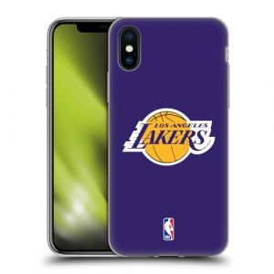 Head Case Designs sous Licence Officielle NBA Uni Los Angeles Lakers Coque en Gel [Protection de Qualit&eacute; Militaire] Compatible avec Apple iPhone X/iPhone XS (eCell, neuf)
