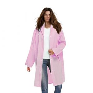 Voarge Eva Veste de pluie pour adultes, pour femmes et hommes, v&ecirc;tements de pluie, cape de pluie, veste de pluie imperm&eacute;able pour la randonn&eacute;e, le cyclisme, Rose, taille unique (CUEMOON, neuf)