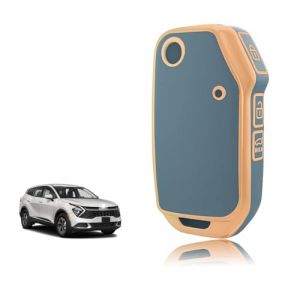 TOOMUME Coque Clé TPU, Etui Clé Étui Clé Adapté pour Kia Sportage R GT MK5 Stinger GT Sorento Picanto Ceed CD Proceed XCeed Cerato Forte, Couvre Clef Cache Cle Voiture Telécommande - Flip Key (TOOMUME, neuf)