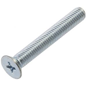 AERZETIX - C59680 - Lot de 100 vis à métaux M5x35 mm à tête fraisée PH2 - DIN 965 - en acier au carbone - dureté 4.8 - finition zingué - pour fixation vis tournevis assemblage (Tuning, neuf)