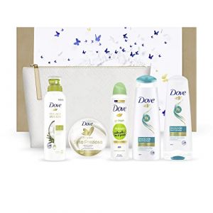 Dove, Kit Daily Routine - Shampooing et après-shampoing quotidien - Mousse de douche à l'huile de coco - Crème pour le corps en soie de qualité supérieure - Anti-transpirant pour concombres et thé (N e R Store, neuf)