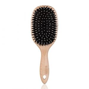 TITANIA Brosse à cheveux en bois (brosse à paddle) • Brosse à cheveux antistatique • Brosse démêlante pour cheveux longs • Brosse de soin des cheveux en érable • Respectueux de l'environnement et (TITANIA Shop, neuf)
